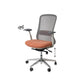 Chaise de bureau Emory terracotta, en tissu