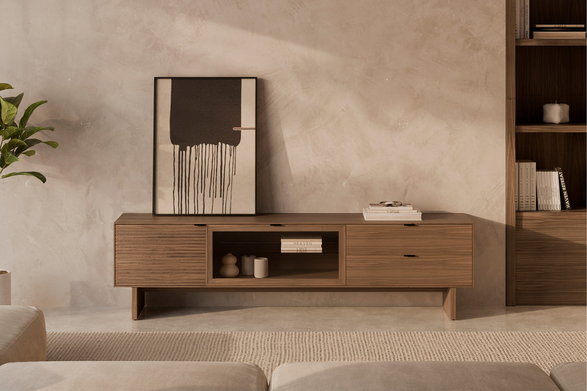 Mueble TV Tulsa Nogal madera 3