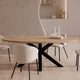 Mesa fija Sandy Ovalada roble / negro en ambiente