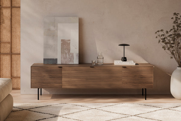 Mueble TV Tulsa Nogal metal 4 — vista principal
