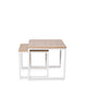 Set mesas auxiliares Piero en ambiente