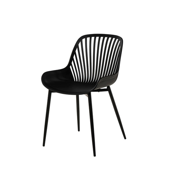 Silla Rania negro, silla de comedor, 50 × 51 × 81 cm