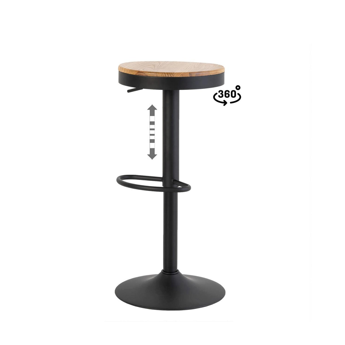 Taburete regulable Barret