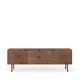 Mueble TV Tulsa Nogal metal — detalle 1