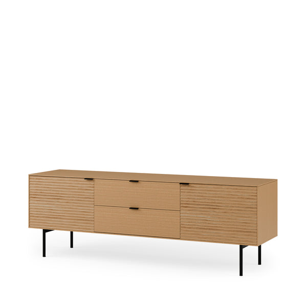 Mueble TV Tulsa Roble metal — vista principal