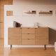 Aparador Tulsa Roble metal en ambiente