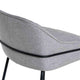 Tabouret haut Louis, en tissu pour la salle à manger, détail de la finition