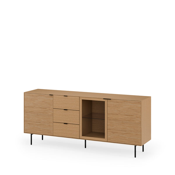 Aparador Tulsa Roble metal 2 — vista principal