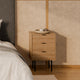Mesita alta Tulsa Roble metal 2 en ambiente