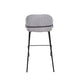Tabouret haut Louis, en tissu pour la salle à manger, vue en studio 4