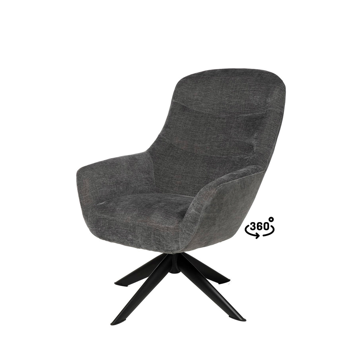 Fauteuil Bolonia Gris foncé