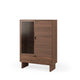 Vitrina baja Tulsa Nogal madera en ambiente