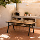 Mesa de exterior fija Georgia en ambiente