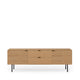 Mueble TV Tulsa Roble metal — detalle 1