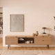 Mueble TV Tulsa Roble metal 3 en ambiente