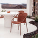 Silla de exterior Kristen en ambiente