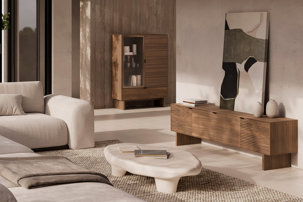 Mueble TV Tulsa Nogal madera 4