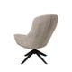 Fauteuil Bolonia Gris clair, en tissu pour le salon, vue en studio