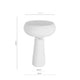 Schéma coté de lampe à poser Lobras : 27 cm de largeur, 27 cm de profondeur et 44 cm de hauteur.