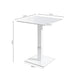 Schéma coté de table haute fixe d’extérieur Samira 2 : 70 cm de largeur, 70 cm de profondeur et 96 cm de hauteur.