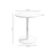 Schéma coté de table basse fixe d’extérieur Lya : 70 cm de largeur, 70 cm de profondeur et 75 cm de hauteur.