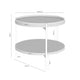 Schéma coté de table basse Adrian : 50 cm de largeur, 50 cm de profondeur et 45 cm de hauteur.