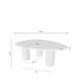 Schéma coté de table basse Gerard : 102 cm de largeur, 76 cm de profondeur et 36 cm de hauteur.