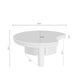 Schéma coté de table basse Jerome : 65 cm de largeur, 80 cm de profondeur et 35 cm de hauteur.