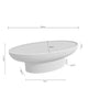 Schéma coté de table basse Russell : 120 cm de largeur, 60 cm de profondeur et 38,5 cm de hauteur.