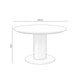 Schéma coté de table d’extérieur fixe Ethel : 120 cm de largeur, 120 cm de profondeur et 75 cm de hauteur.