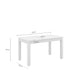 Schéma coté de table à manger extensible Molly : 120 cm de largeur, 85 cm de profondeur et 76 cm de hauteur.