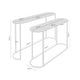 Schéma coté de ensemble de consoles Aiza : 118 cm de largeur, 28 cm de profondeur et 80 cm de hauteur.