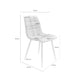Schéma coté de chaise Bimba : 46 cm de largeur, 54 cm de profondeur et 87 cm de hauteur.