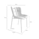 Schéma coté de chaise Mayka : 50 cm de largeur, 57,5 cm de profondeur et 82 cm de hauteur.