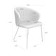 Schéma coté de chaise Merida : 56 cm de largeur, 58 cm de profondeur et 76 cm de hauteur.