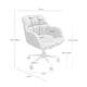 Schéma coté de chaise de bureau Stanford : 65 cm de largeur et 60 cm de profondeur.