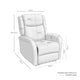Schéma coté de fauteuil de salon Akari : 84 cm de largeur, 86 cm de profondeur et 108 cm de hauteur.