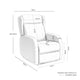 Schéma coté de fauteuil releveur Power Lift Saori 4 : 70 cm de largeur, 95 cm de profondeur et 106 cm de hauteur.