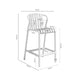 Schéma coté de tabouret bas Bastian : 46 cm de largeur, 50 cm de profondeur et 91,5 cm de hauteur.