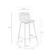 Schéma coté de tabouret bas Elton : 44 cm de largeur, 45 cm de profondeur et 93 cm de hauteur.